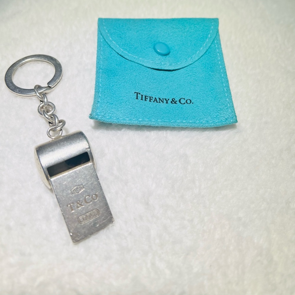Tiffany & Co. Silver Whistle Keychain